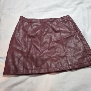 Forever 21 Maroon Mini Skirt Junior's
